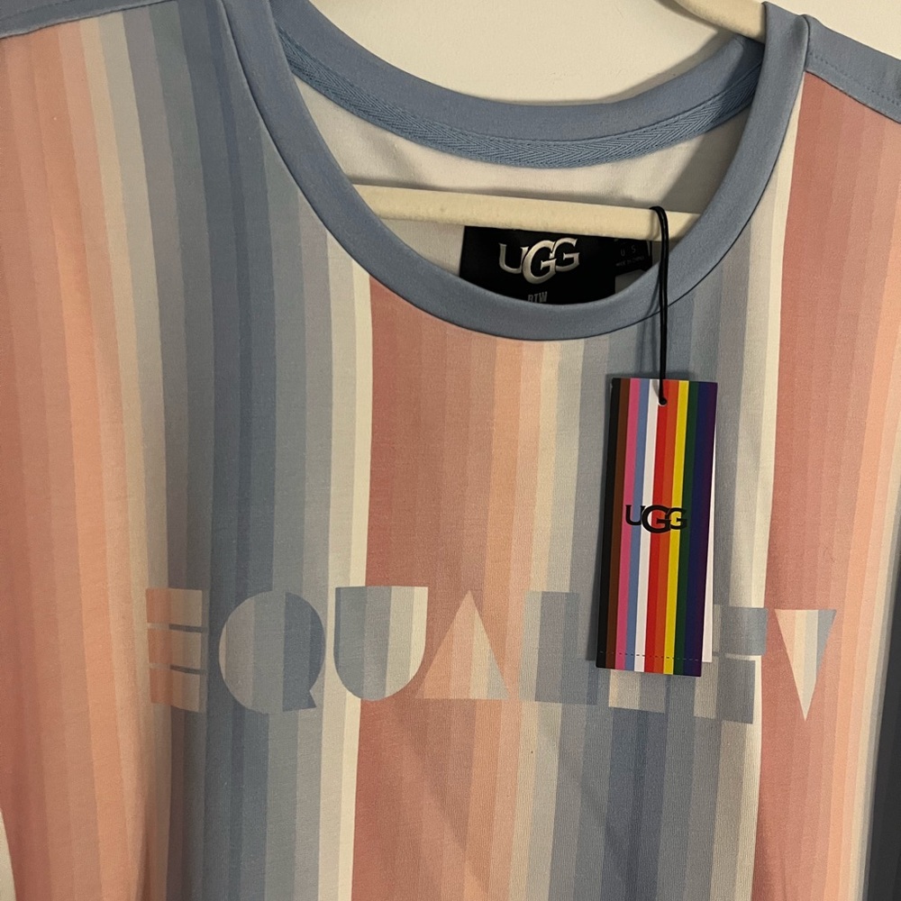 EQUALITY Dress - UGG BRAND - LGBTGIA+ month - never worn -pastel pink blue - new